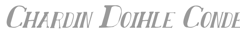 Chardin Doihle Condensed Italic